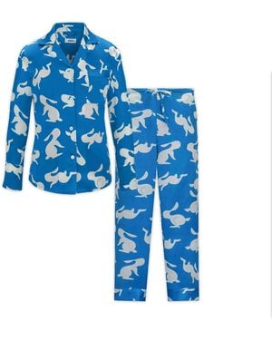 Silkinc Rabbit Silk Pyjamas Set - Blue
