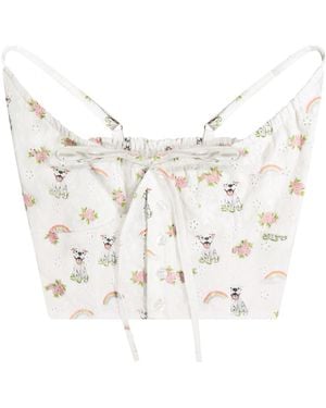 Cloud Haven Ditsy Cami Top - White