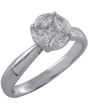 Artisan Marquise Diamond Cluster Ring - Grey