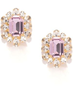 The Pink Reef Europe Crystal Stud - Pink