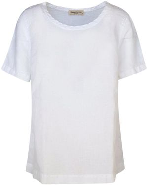 Haris Cotton Linen T-Shirt - Blue