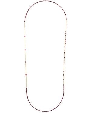 Corina Mardari Jewelry Long Garnet-Filled Necklace - Multicolour