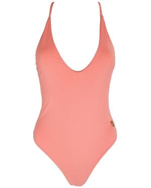 Ak Royalty Resortwear Neutrals Laguna One Piece Swimsuit Peach - Pink