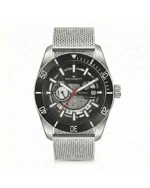 Kennett Watches & Accessories Viktor Automatic Watch Milanese Mesh Strap - Metallic
