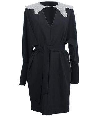 Laura Daili Baroque Shadow Dress - Black