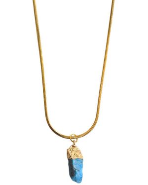 Ziolla Designs Apatite Minimalist Necklace - Metallic