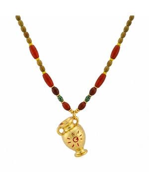 Ormiro Sunkeeper Amphora Carnelian Beaded Necklace - Metallic
