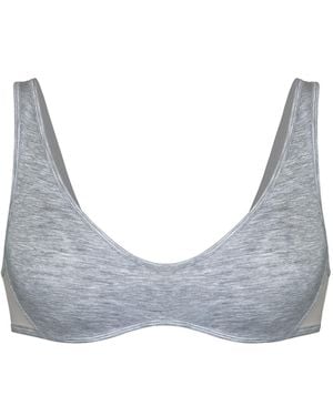 MONIQUE MORIN LINGERIE Core Scoop Neck Bralette Fog - Grey