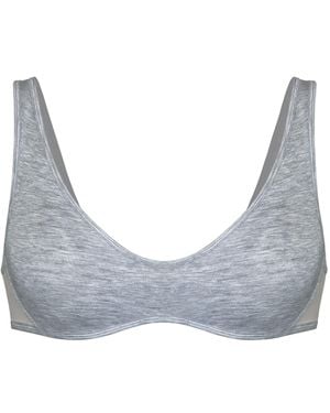 MONIQUE MORIN LINGERIE Core Scoop Neck Bralette Fog - Gray