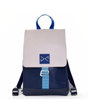Daniel Chong Waterproof The Hook Backpack With Double Zipper - Blue