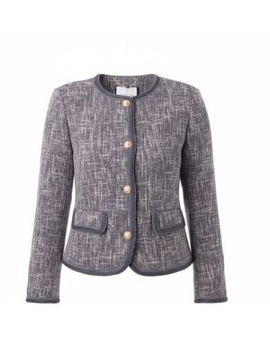 Franchetti Bond Milana Weave Jacket - Grey