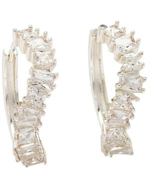 Uchi and Soto Nami Stone Wave Earrings - White