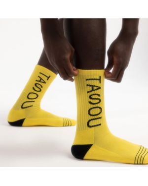 Chuks Collins Art Self Socks - Yellow