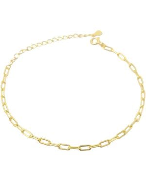 Sophelia Plated Everyday Paperclip Chain Stacking Bracelet - Metallic