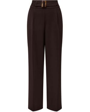 James Lakeland Buckle Waist Pants - Black