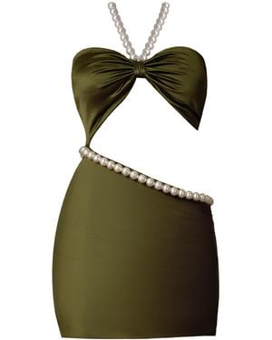 Nur Karaata Sophia Mini Dress - Green