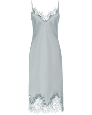 Avenue 8 Lace Detailed Midi Cami Dress - Blue