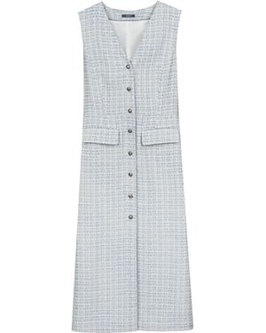 InAvati Midi Light Fitted Dress - Grey