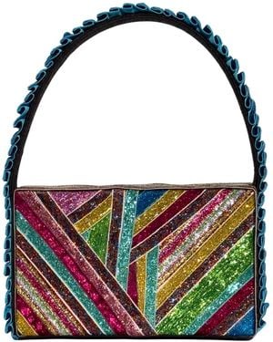 Simitri Prism Box Clutch - Blue