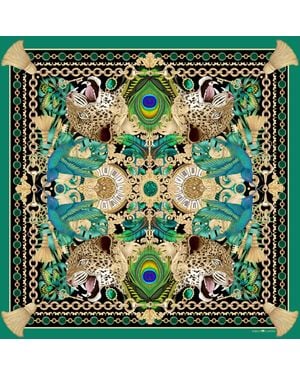 Emily Carter The Emerald & Jaguar Neckerchief - Green