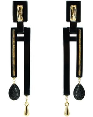 Gissa Bicalho Earring Prumo - Black