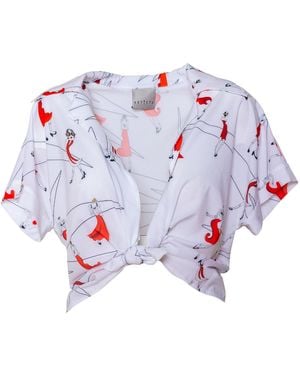 ARTISTA Annika Printed Blouse - White