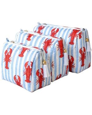 Conscious Yoga Collective The Striped Lobster Travel Set - Red