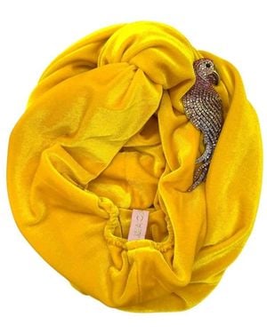 Julia Clancey Sunshine Polly Parrot Chacha Turban - Yellow