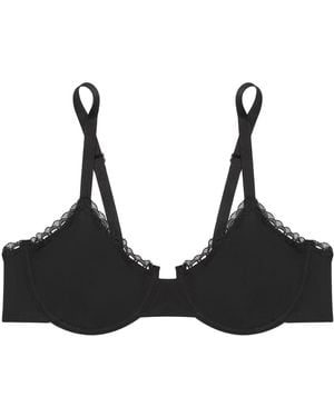 Verdant Intimates Modal Air Demi Bra - Black