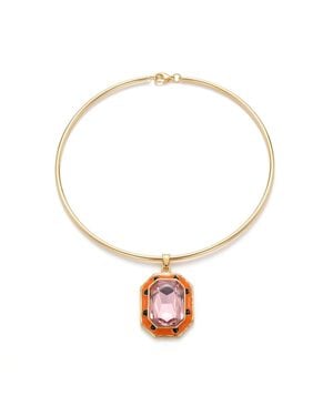 By Virgo Gemma Rosa Choker - Multicolour