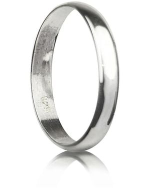 The Jewellery Store London Plain Band - Metallic