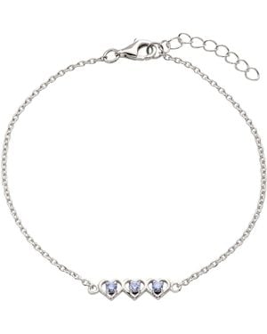 Belinda Jewelz Alexandrite Triple Heart Bracelet - Metallic
