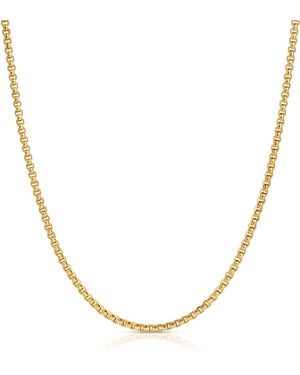 Maya Brenner Box Chain - Metallic