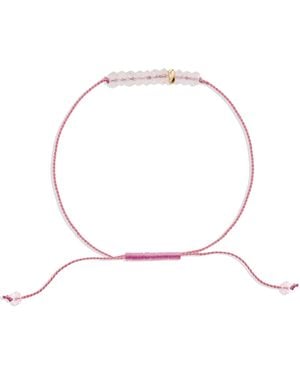 C. Grassi The Energy Project Bracelet – Love With Rose Quartz & Solid 14K Bead - Pink