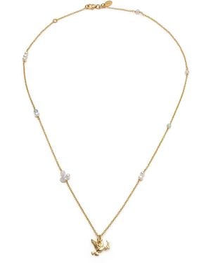With Love Darling Peace Gaia Necklace - Metallic