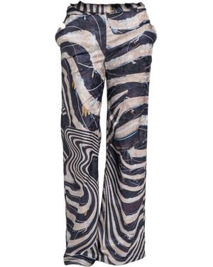 ARTISTA Thia Mid-Rise Trousers - Blue