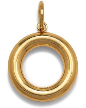 Jaredjamin Smooth Doughnut Necklace Pendant Charm - Metallic