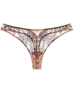 Journelle Neutrals Chloe Thong Praline Noir - White