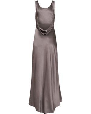 HER CIPHER The Moonlight Silk Gown - Brown