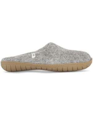 Egos Natural Rubber Sole Slipper - Grey