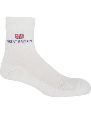 Peper Harow - Made in England Great Britain Luxury Sports Socks - White