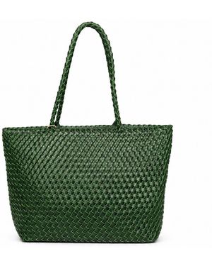 Rimini Woven Eco Leather Handbag 'Amadea' - Green