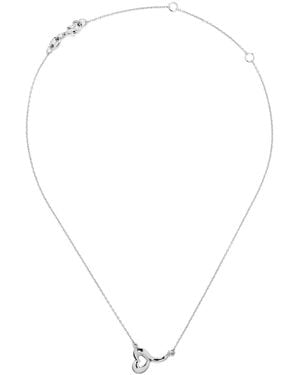 Potoska Love Heart Short Necklace - Metallic