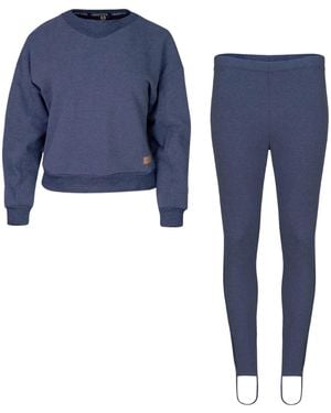 Oh!Zuza Short Sweatshirt & Stirrup Leggings Set - Blue