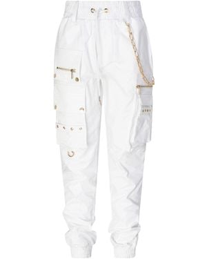 Circular Path Cp Cargo Pant - White