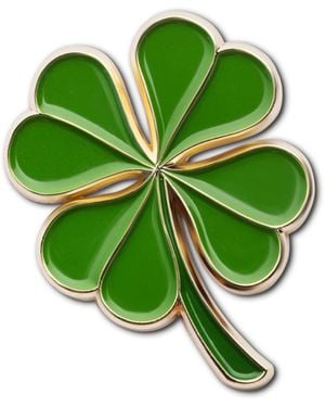 Make Heads Turn Enamel Pin Lucky Clover - Green