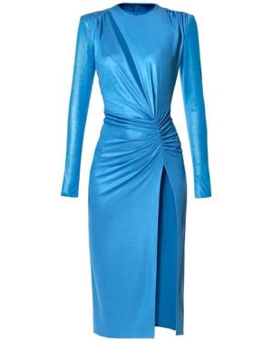 AGGI by HALEWSKI Adriana Aster Midi Evening Dress - Blue