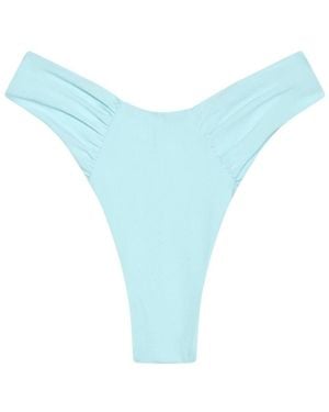Aja Swimline Calypso Ruched Bikini Bottom - Blue