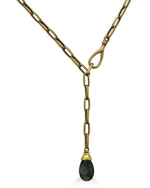 Loni Paul Jewelry Lariat With Labradorite Pendant - Metallic