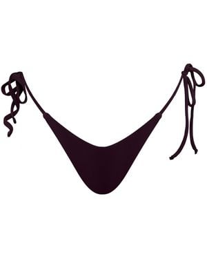 Mihara Kehlani Thong Bikini Bottoms - Purple
